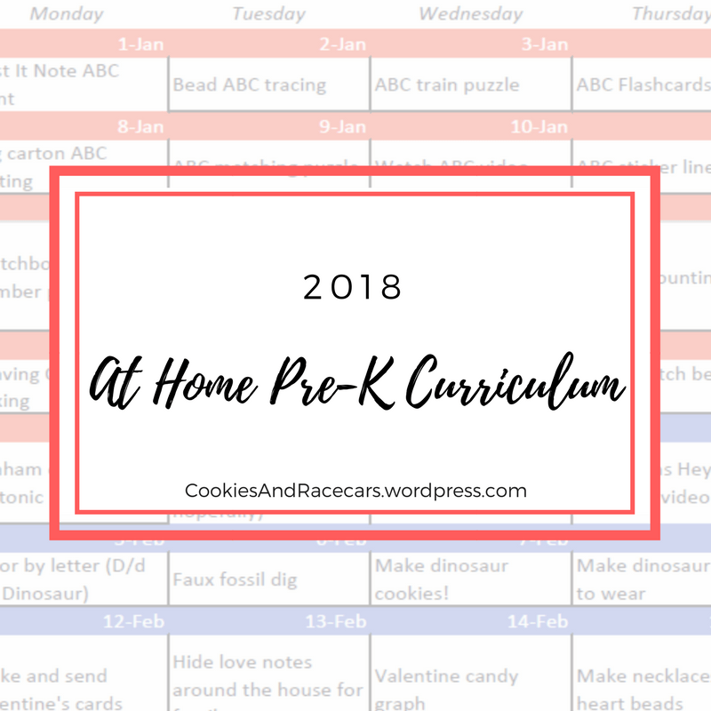 2018 prek curriculum