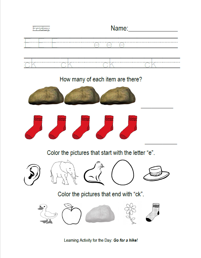 Worksheets Week 5 Image